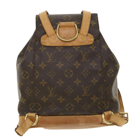 LOUIS VUITTON Monogram Montsouris MM Backpack M51136 LV 36402