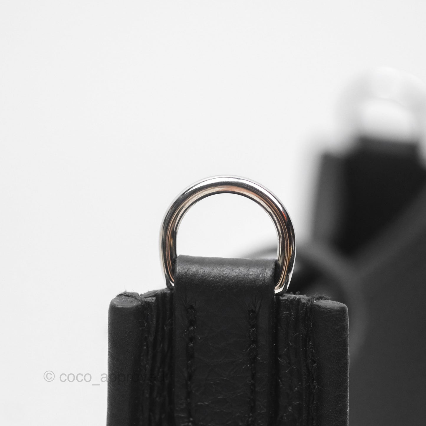 Hermès Mini Evelyne 16 Noir 89 Clemence Palladium Hardware