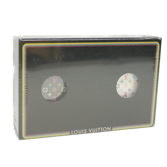 LOUIS VUITTON Monogram Multicolor Playing Cards VIP Only White Black 36411