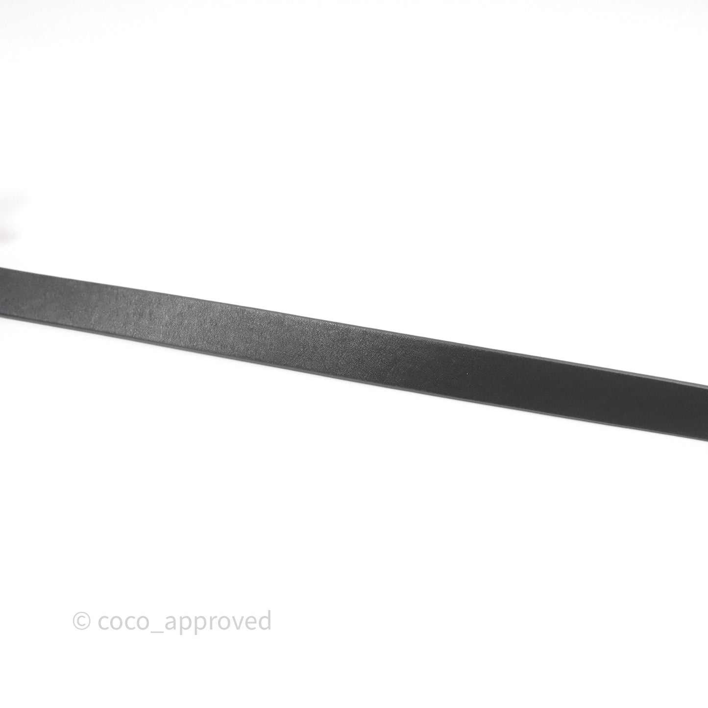 Chanel Crystal CC Belt Black Silver Hardware Size 75 20S