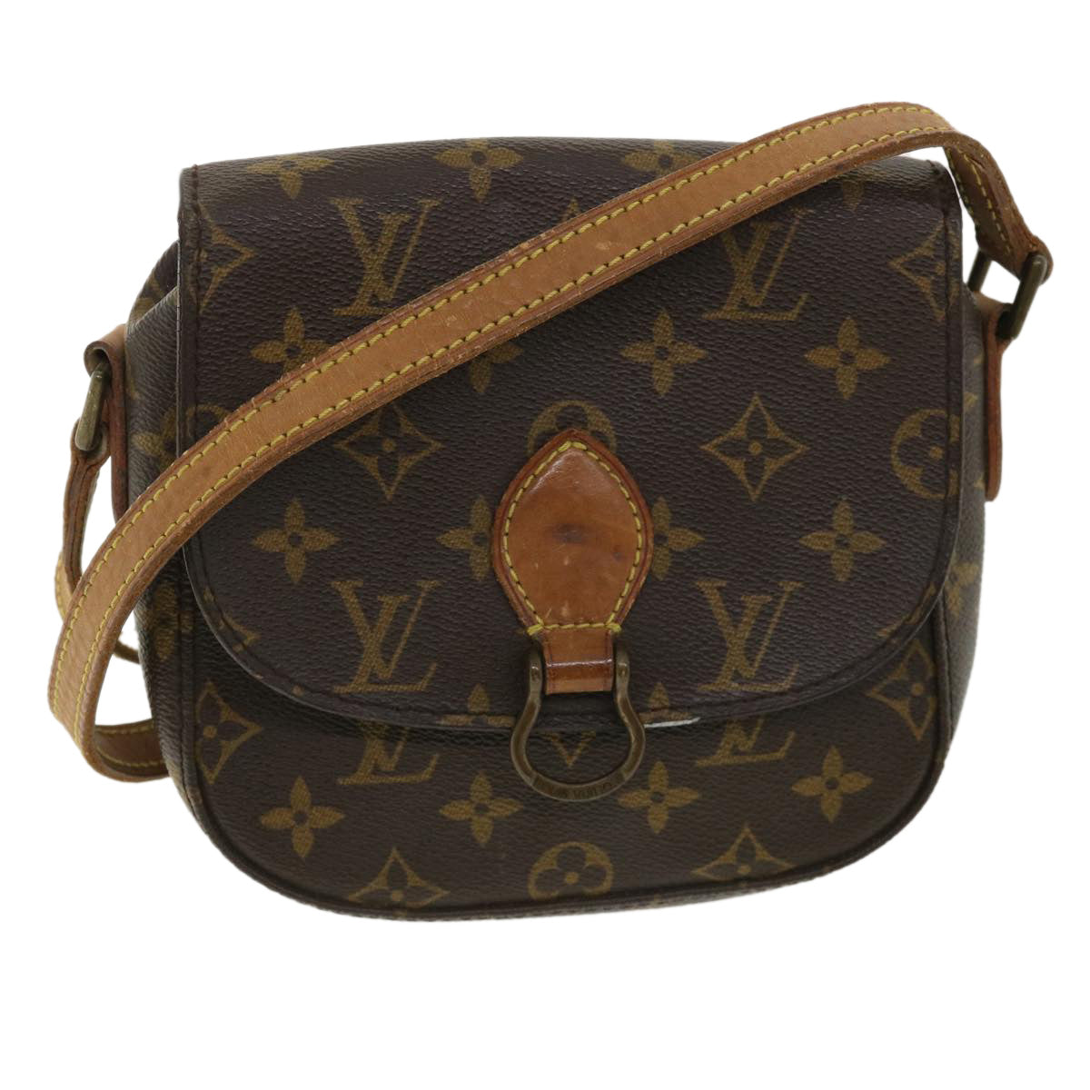 LOUIS VUITTON Monogram Saint Cloud PM Shoulder Bag M51244 LV 36435