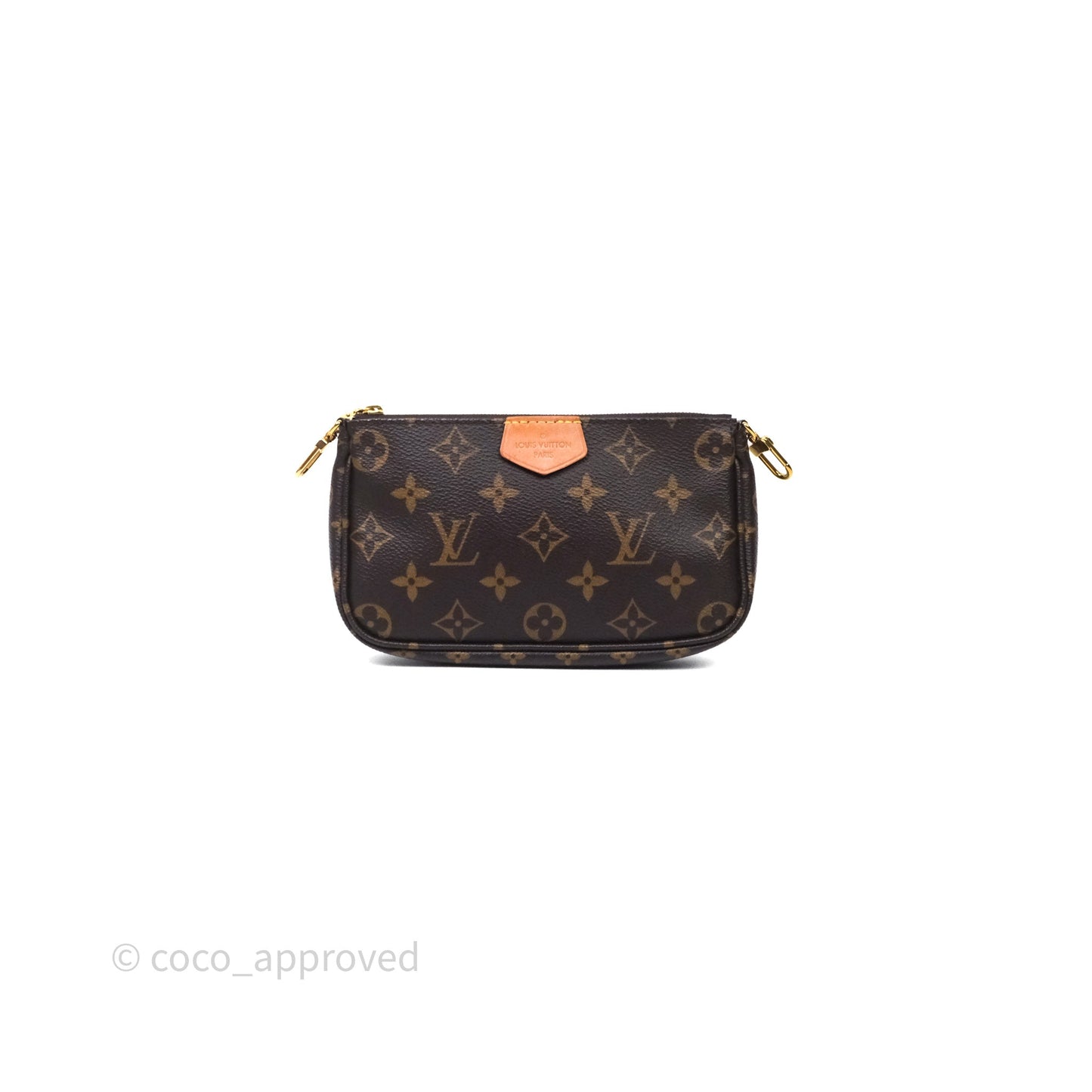 Louis Vuitton Multi Pochette Accessories Khaki Monogram Canvas