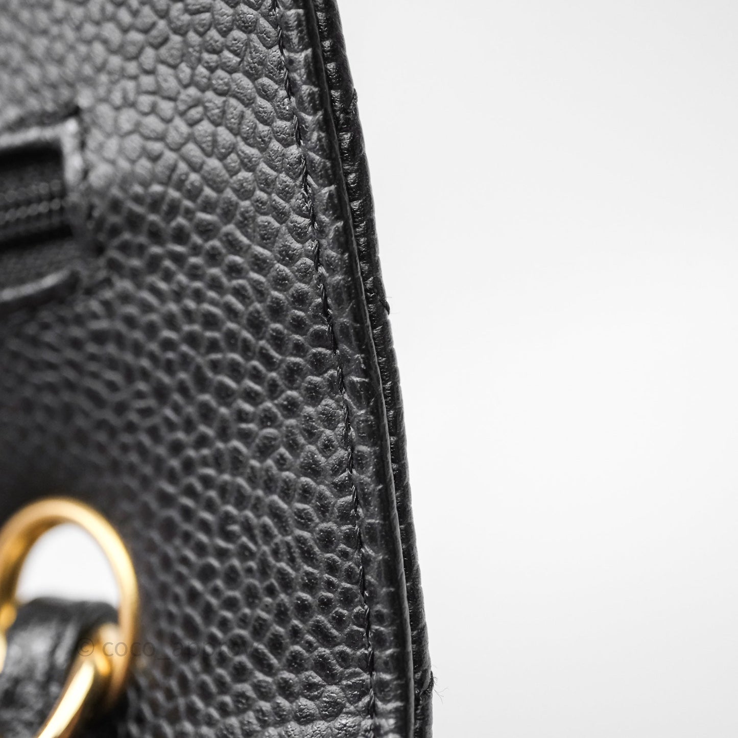 Chanel Jumbo Double Flap Black Caviar Gold Hardware⁣⁣