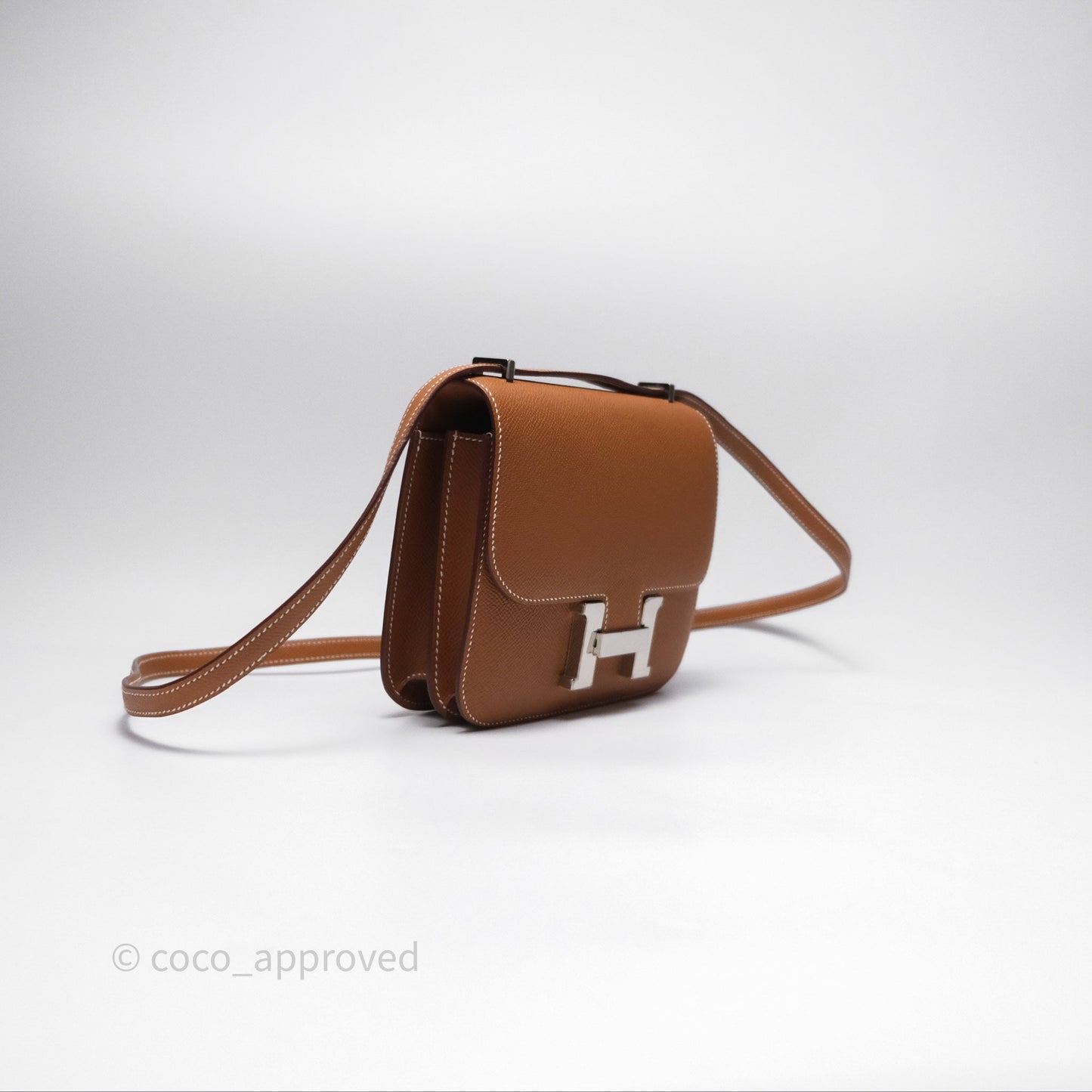 Hermès Constance Mini 18 Gold Epsom Palladium Hardware