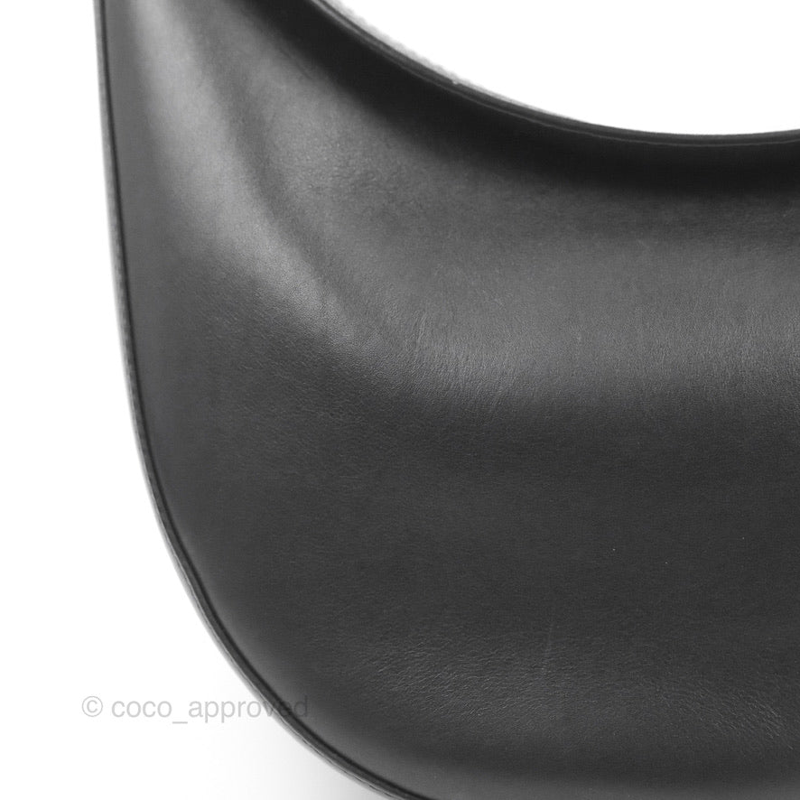 Loewe Luna Bag Black Satin Calfskin Jacquard Strap