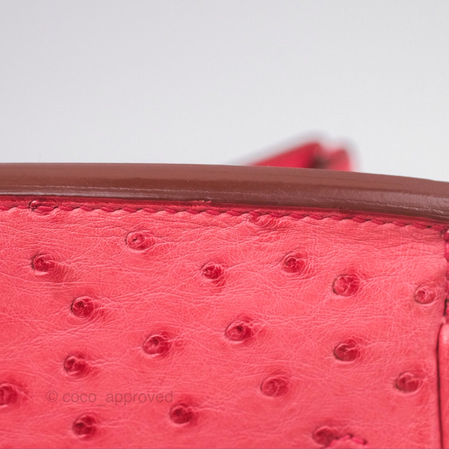Hermès Birkin Retourne 30 Bougainvillea Ostrich Gold Hardware