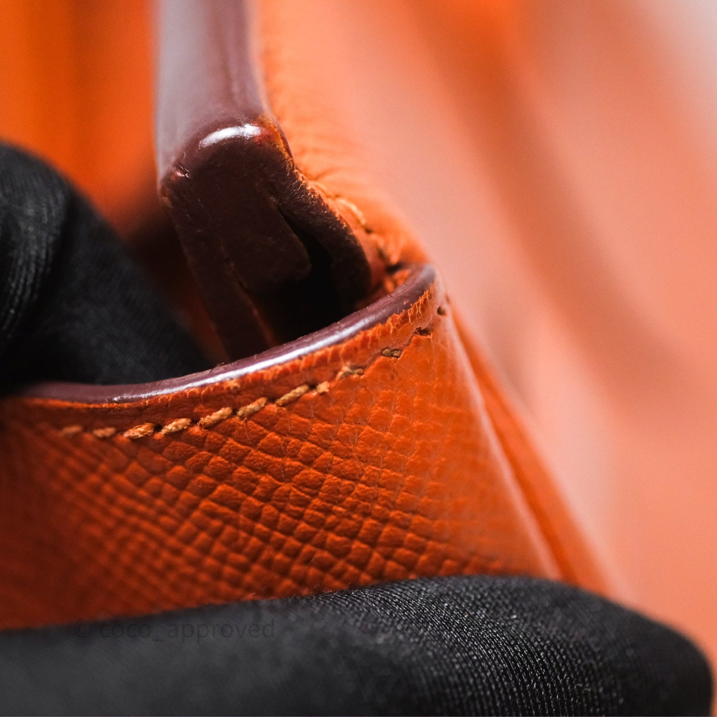 Hermès Birkin 30 Retourne Orange Epsom Palladium Hardware
