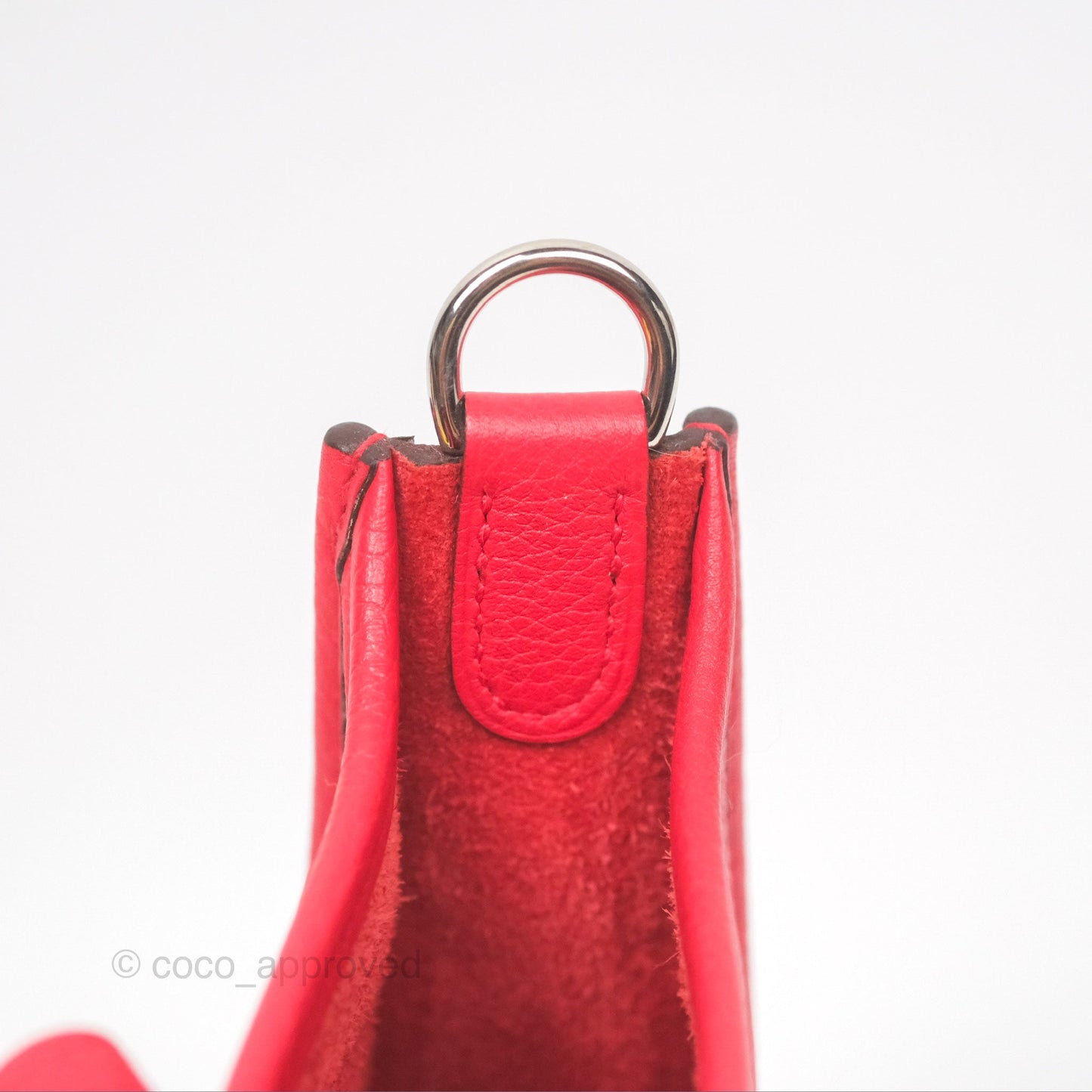 Hermès Mini Evelyne 16 Amazone Rouge de Coeur TM Palladium Hardware