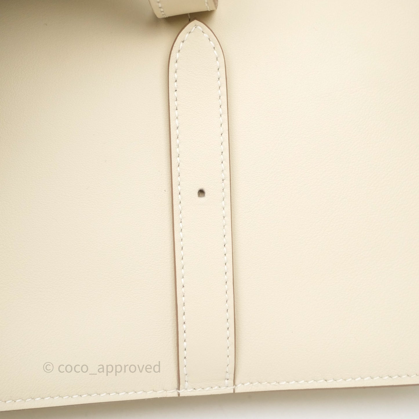 Hermès Halzan 22 Mini Craie 10 Swift Palladium Hardware