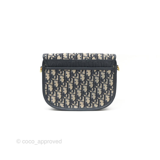 Dior Medium Bobby Bag Blue Oblique Jacquard Canvas