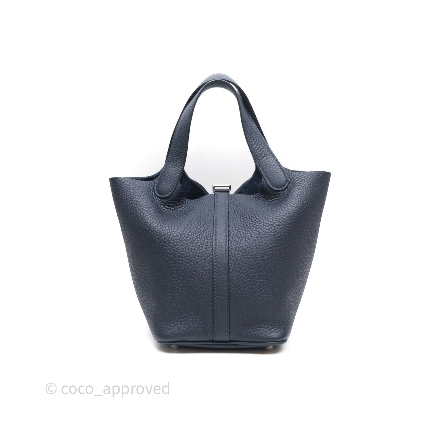 Hermès Picotin 18 Bleu Nuit 2Z Clemence Palladium Hardware