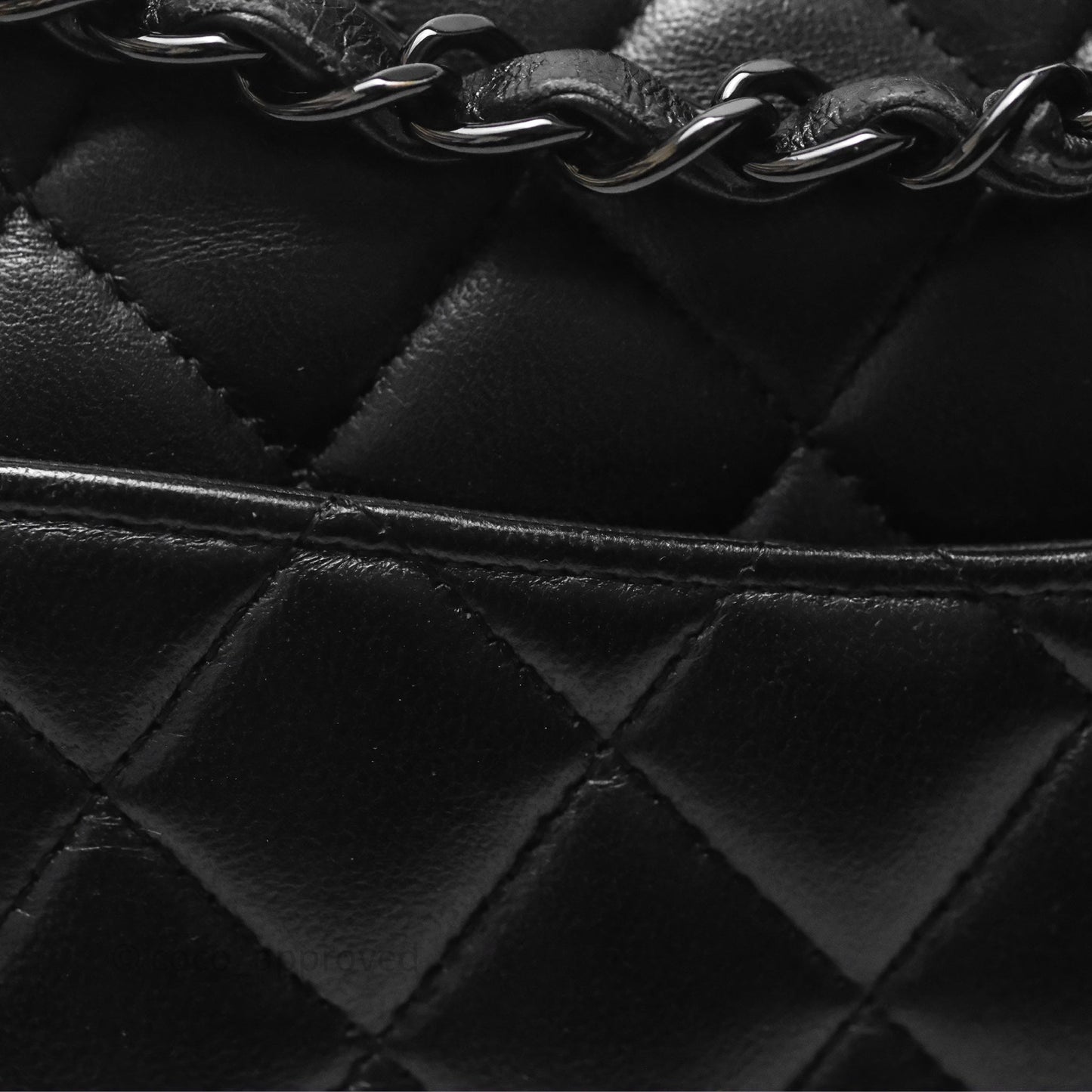 Chanel Classic Quilted M/L Medium Double Flap So Black Lambskin