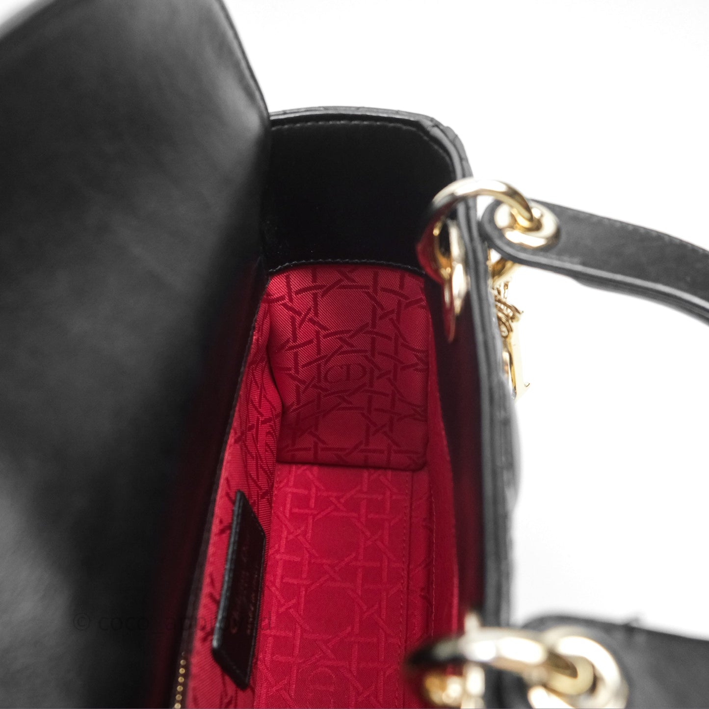 Christian Dior Small Lady Dior My ABCDior Black Cannage Lambskin