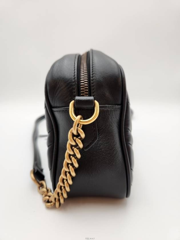 Luxury Gucci Trending 2025 Daol Beomeo Branch GG Marmont Matelasse Shoulder Bag 447632 Condition A