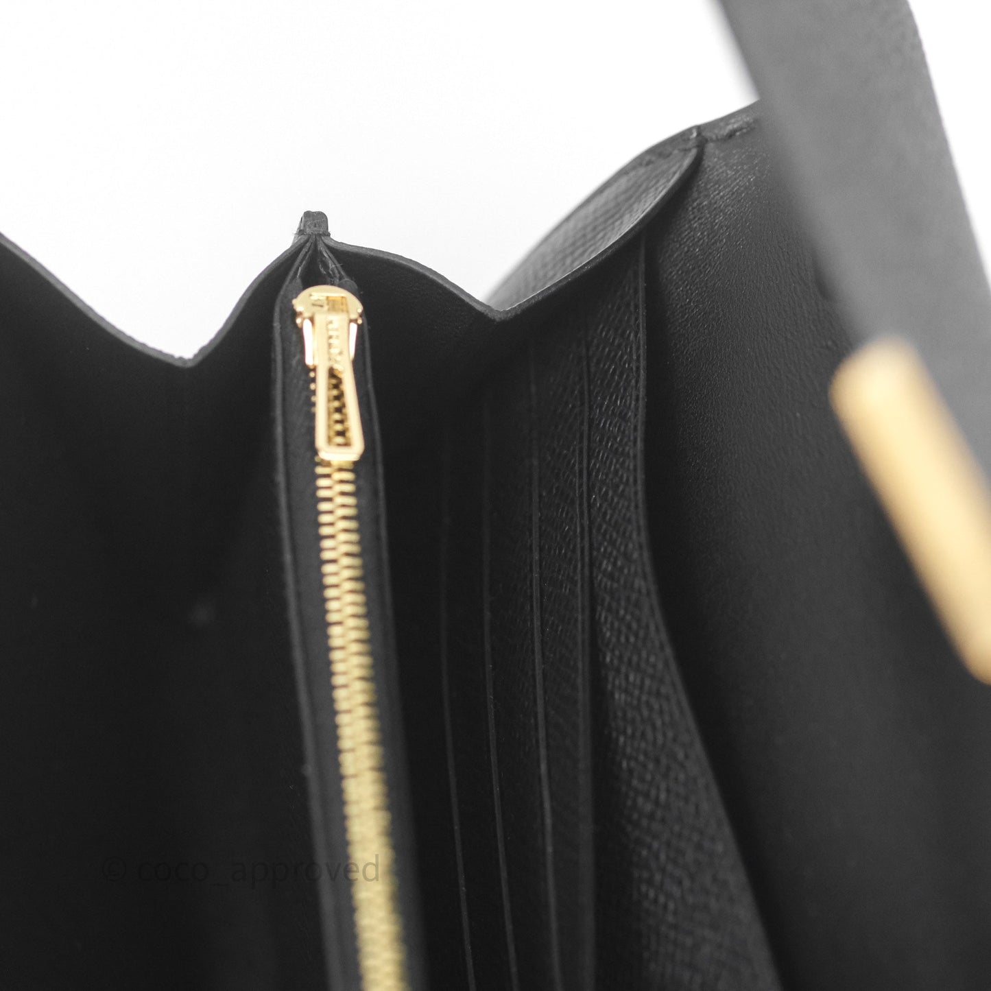 Hermès Constance Long To Go Wallet Black Noir 89 Epsom Gold Hardware