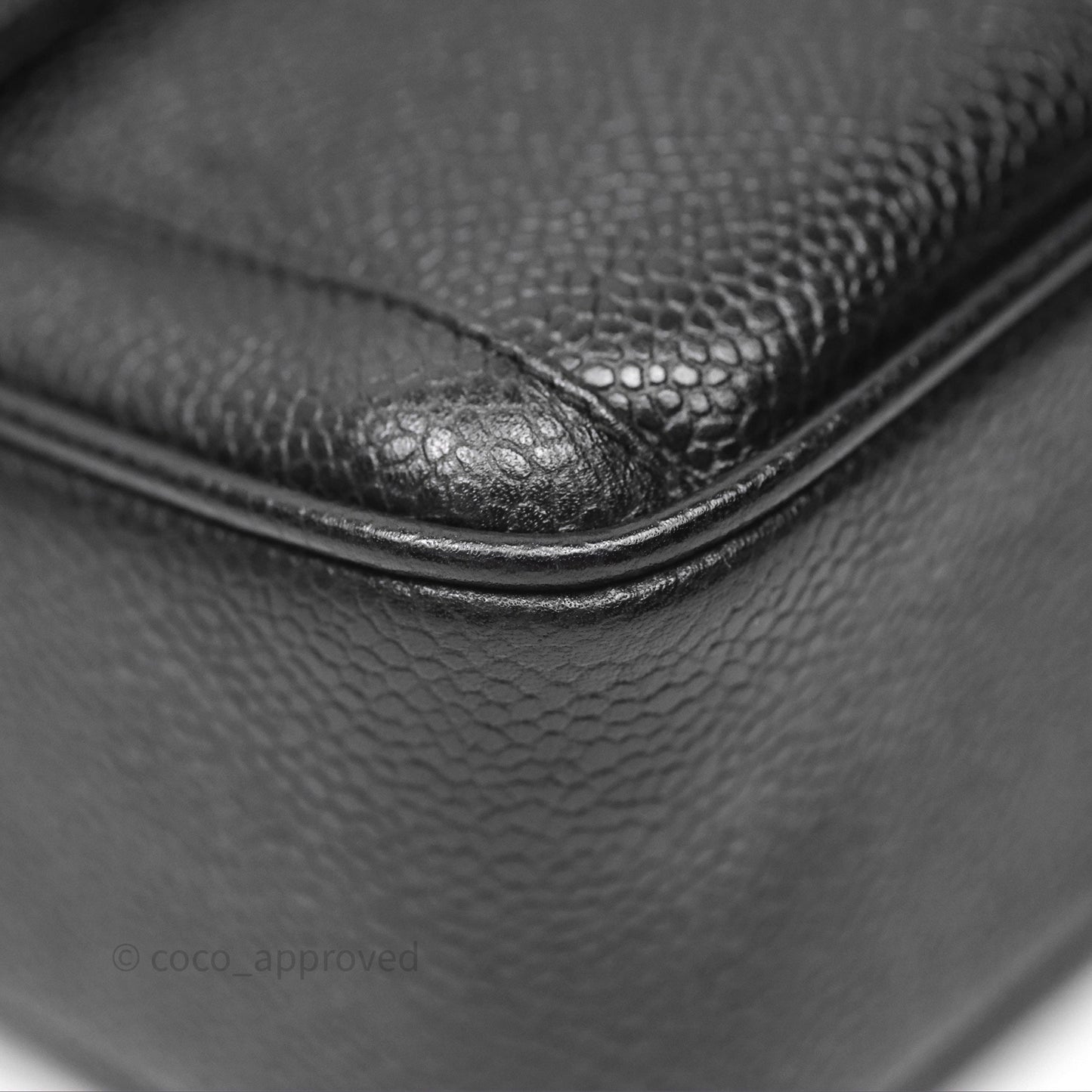 Chanel Vintage CC Camera Bag Black Caviar 24 Gold Hardware