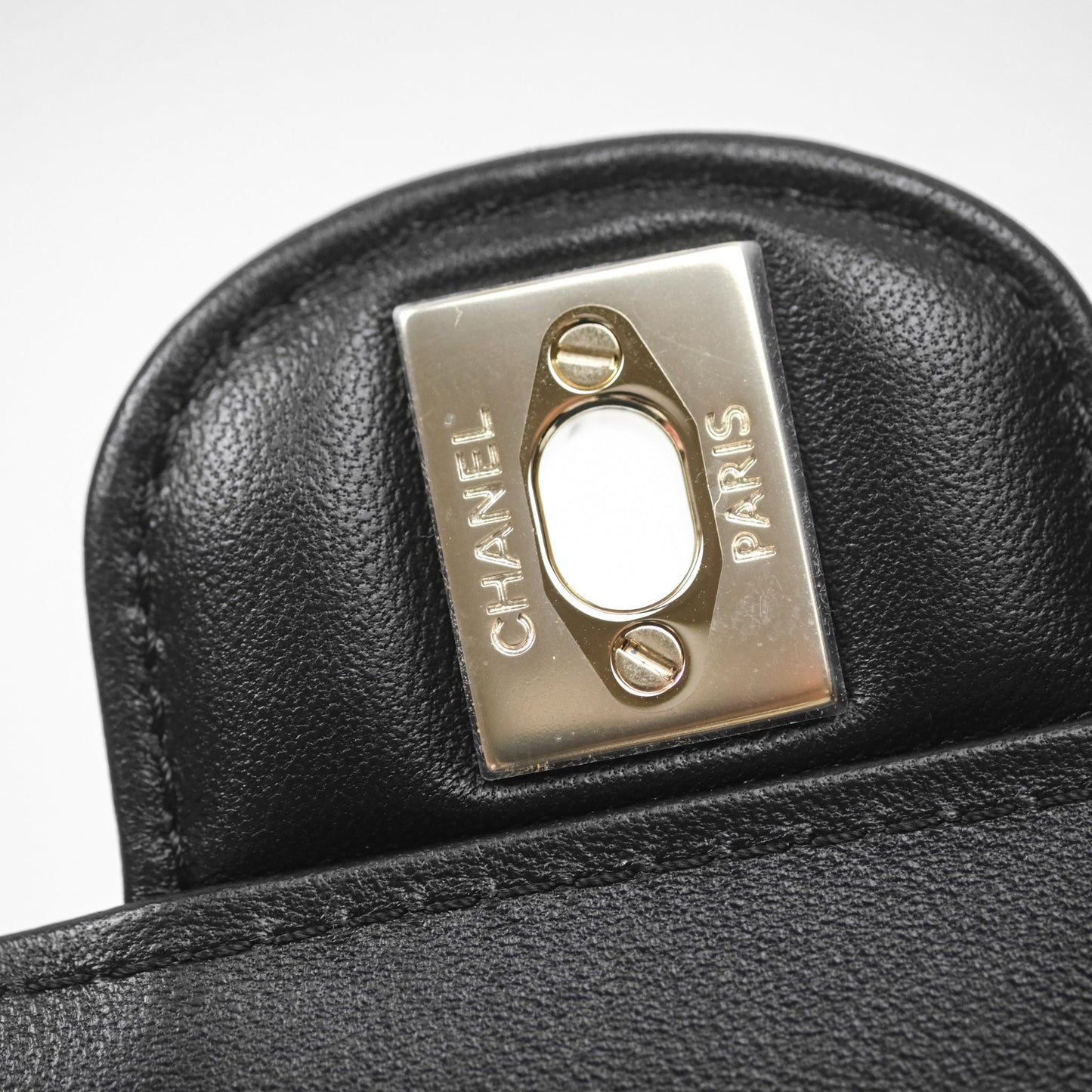 Chanel Large Heart Bag Black Lambskin Gold Hardware 22S