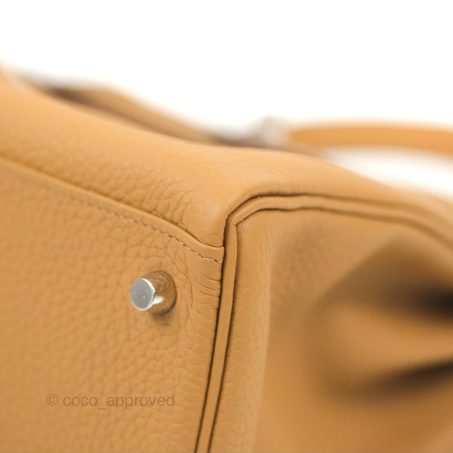 Hermès Kelly 28 Biscuit 48 Clemence Palladium Hardware
