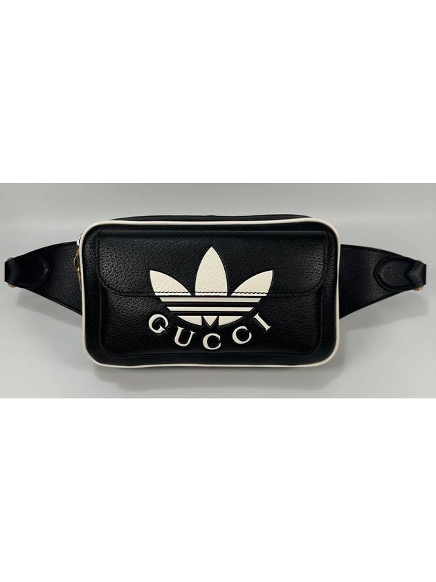 Luxury Gucci Trending 2025 Adidas Trefoil double pouch belt bag