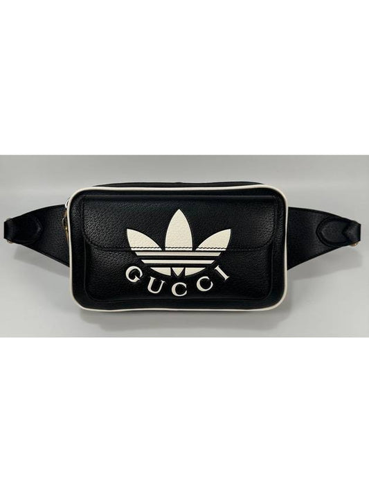 Luxury Gucci Trending 2025 Adidas Trefoil double pouch belt bag