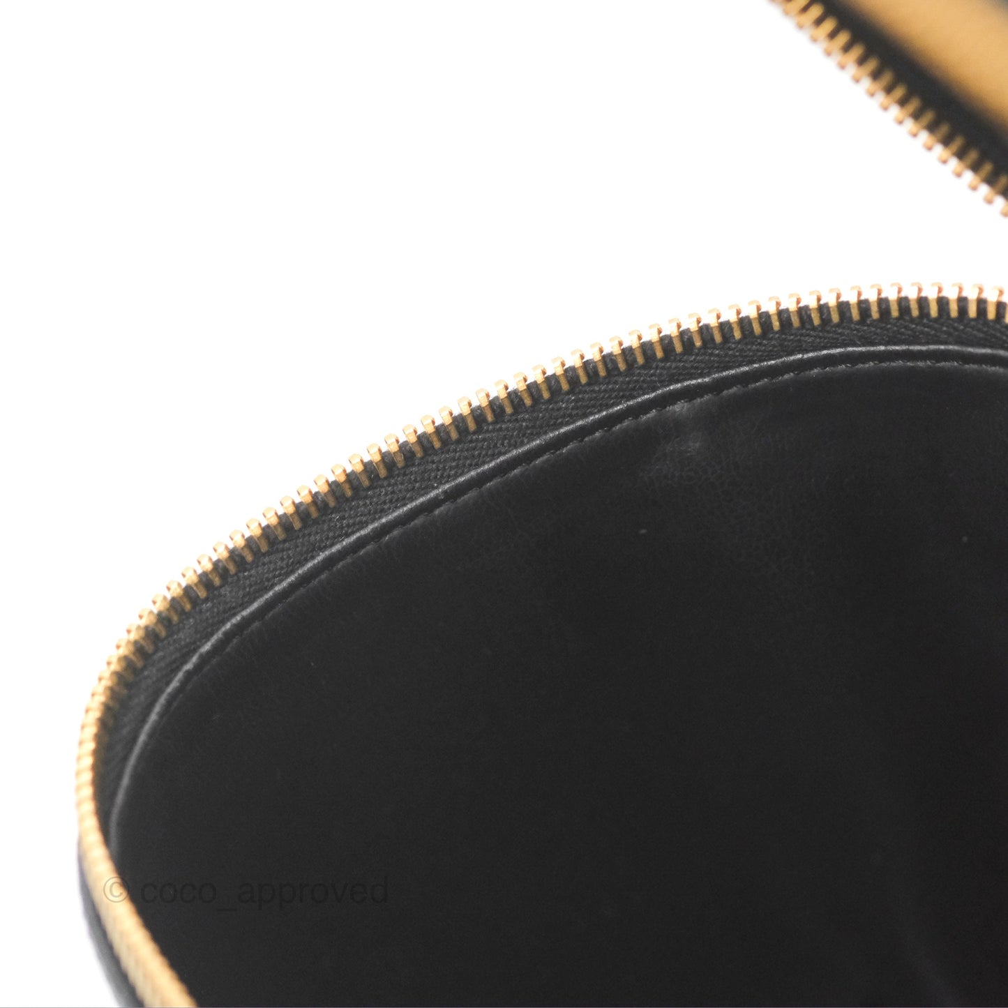 Chanel Vintage Vanity Case Black Caviar Gold Hardware