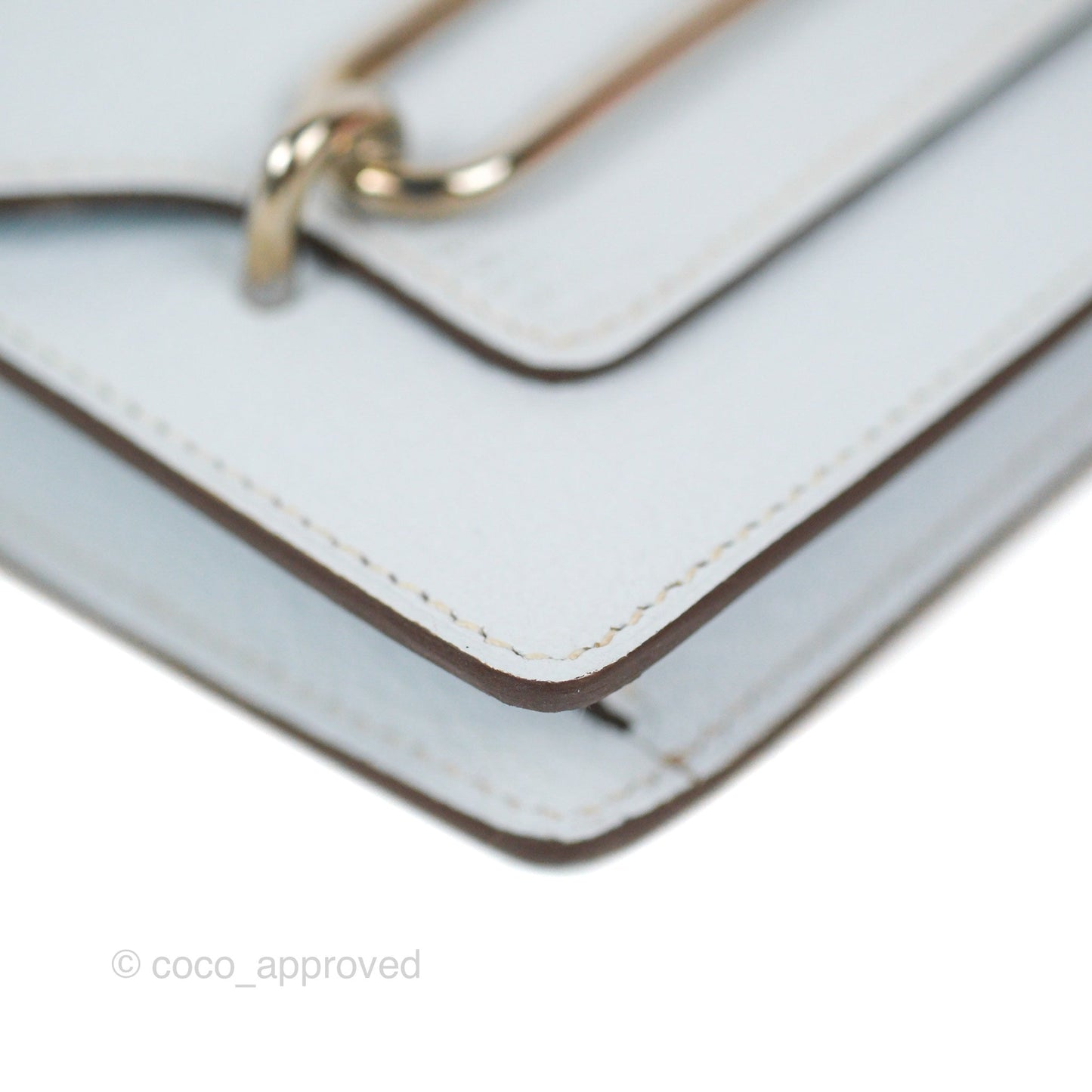 Hermès Roulis Slim Wallet Bleu Brume Chevre Mysore Palladium Hardware