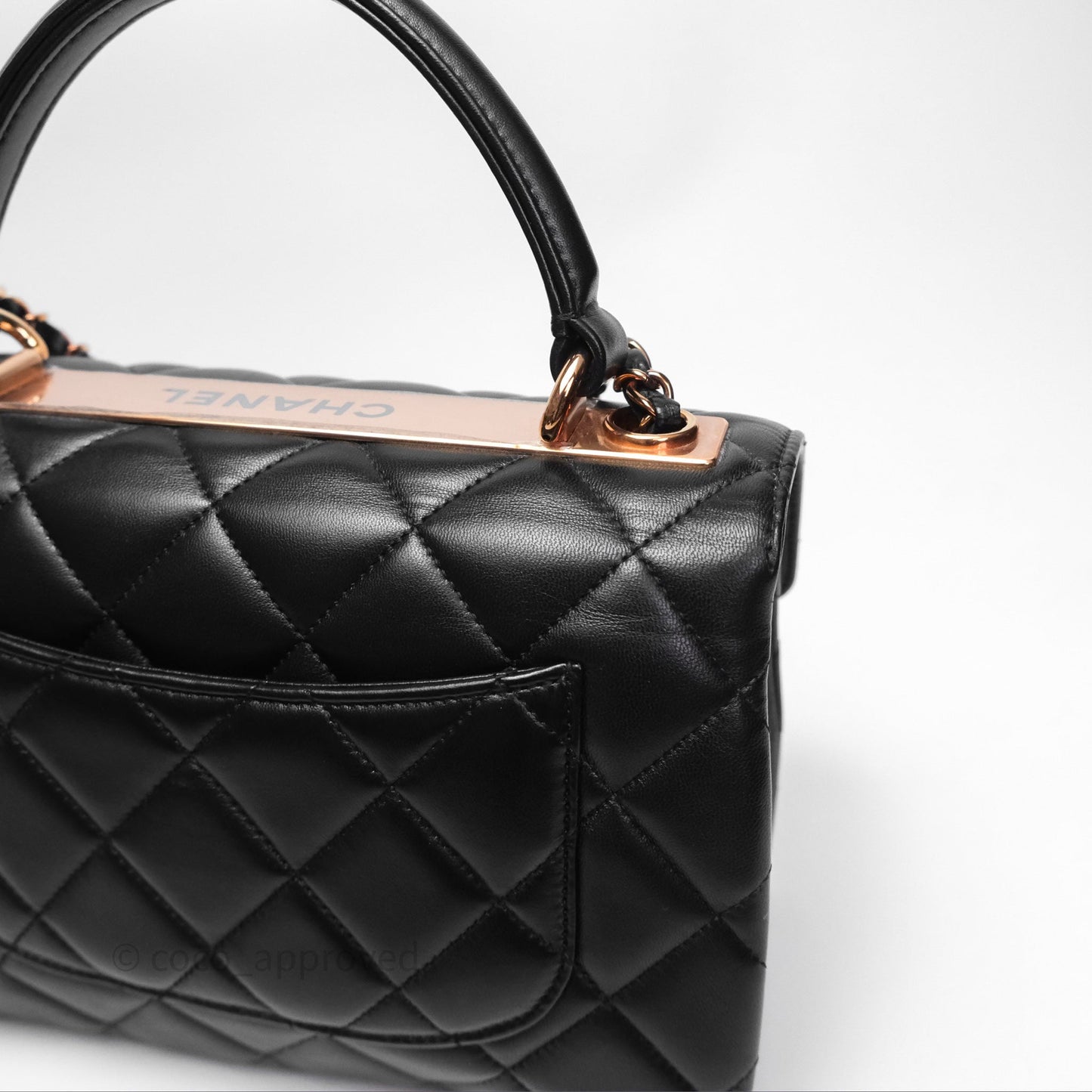 Chanel Trendy CC Small Black Lambskin Rose Gold Hardware