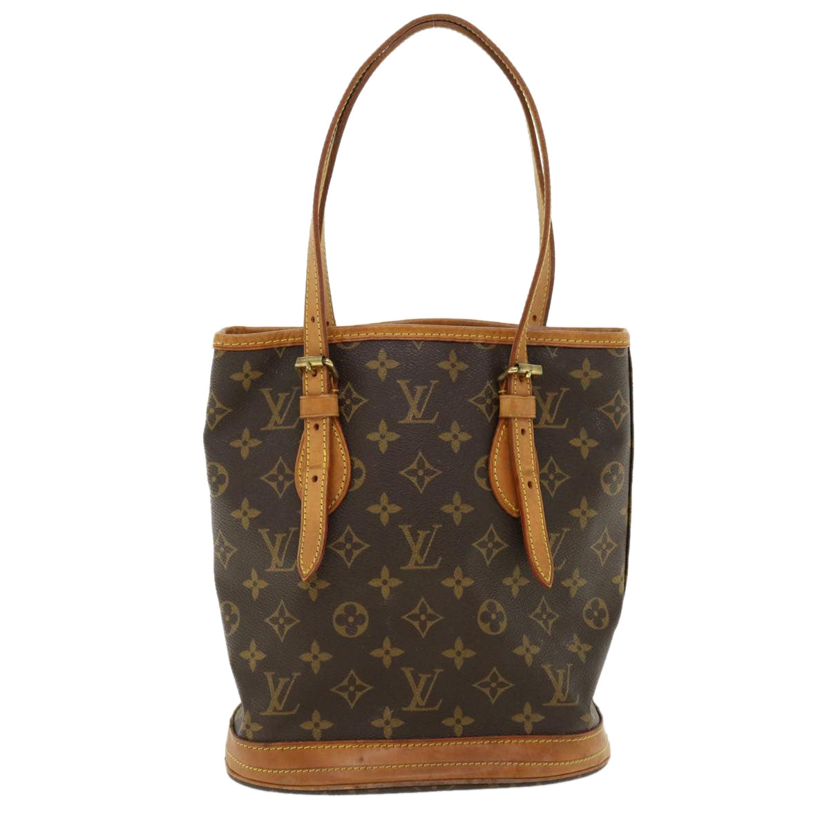 LOUIS VUITTON Monogram Bucket PM Shoulder Bag M42238 LV 36736