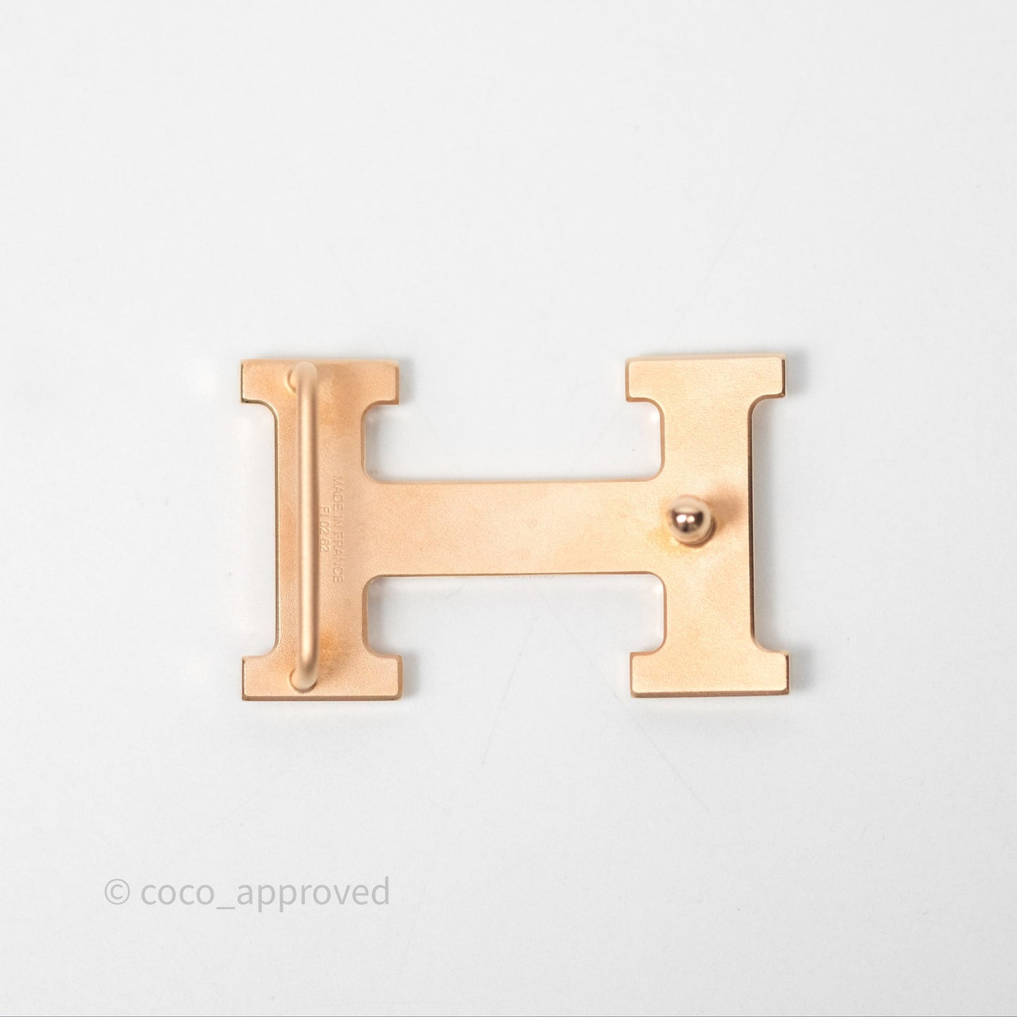 Hermès H Belt Buckle & Reversible Strap Noir/Gold Rose Gold Hardware