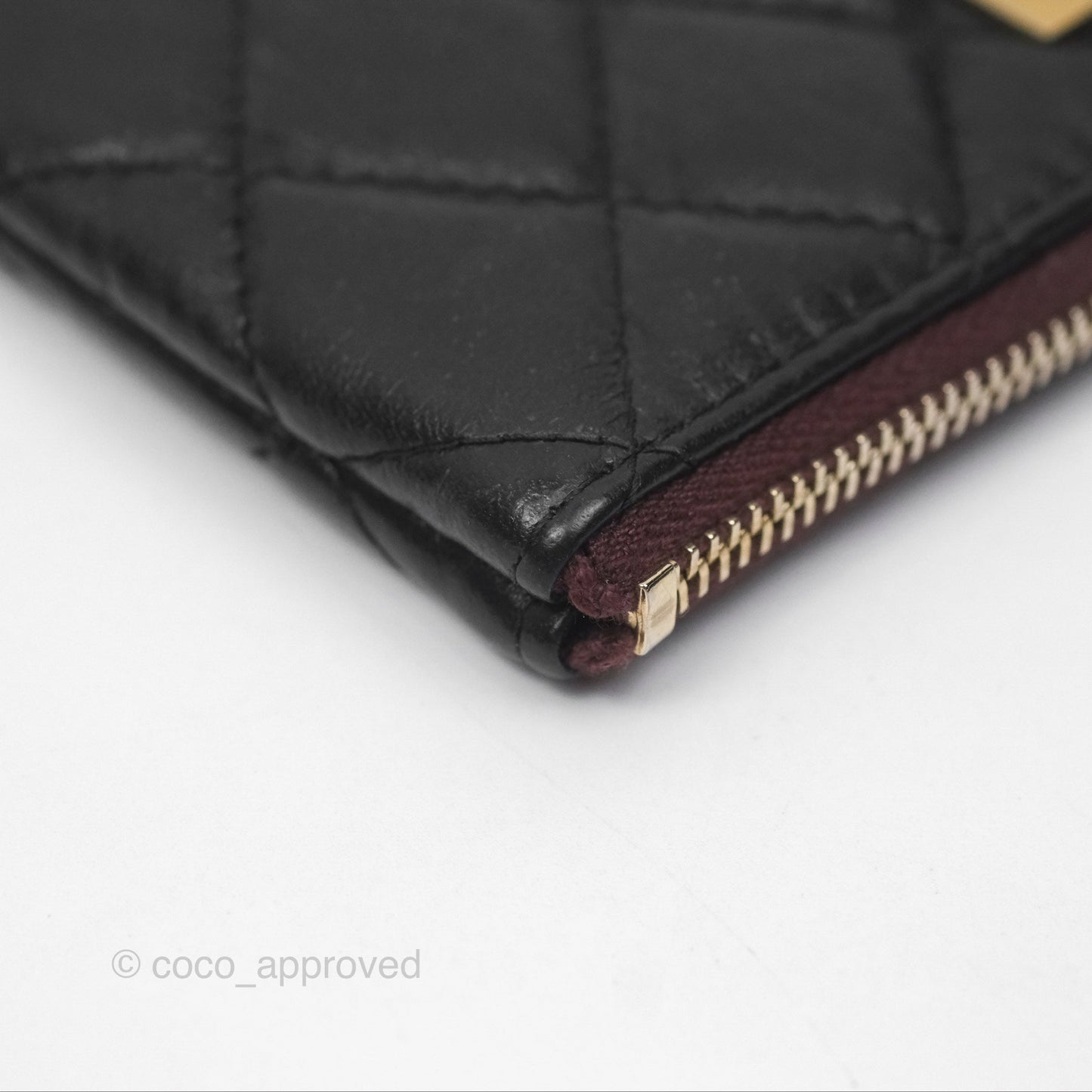 Chanel Quilted Mini Reissue O Case Black Calfskin Aged Gold Hardware