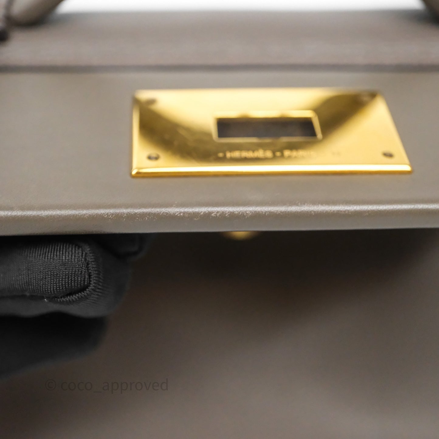 Hermès 24/24 21 Mini Gris Etain 8F Evercolor/ Swift Gold Hardware