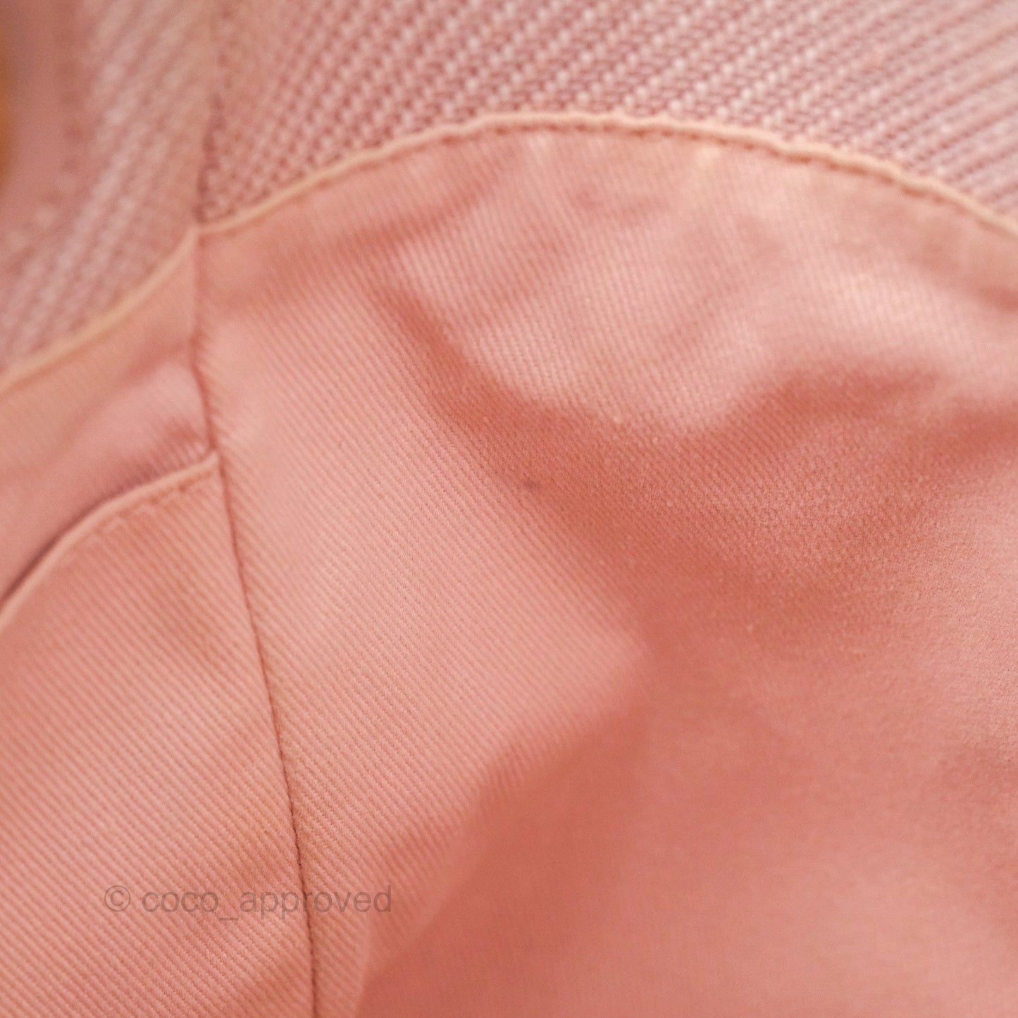 Chanel Small Vertical Deauville Canvas Pink Gold Hardware
