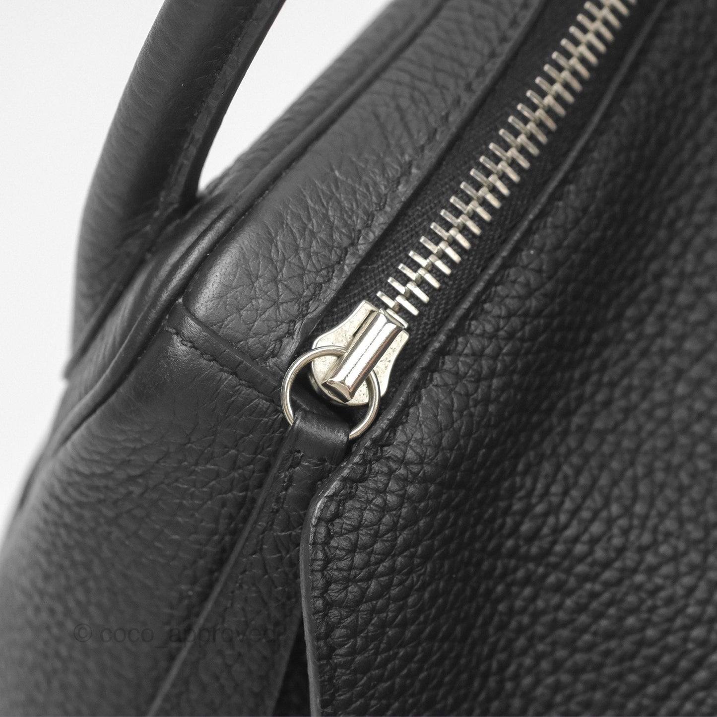 Hermès Lindy 30 Black Clemence Palladium Hardware