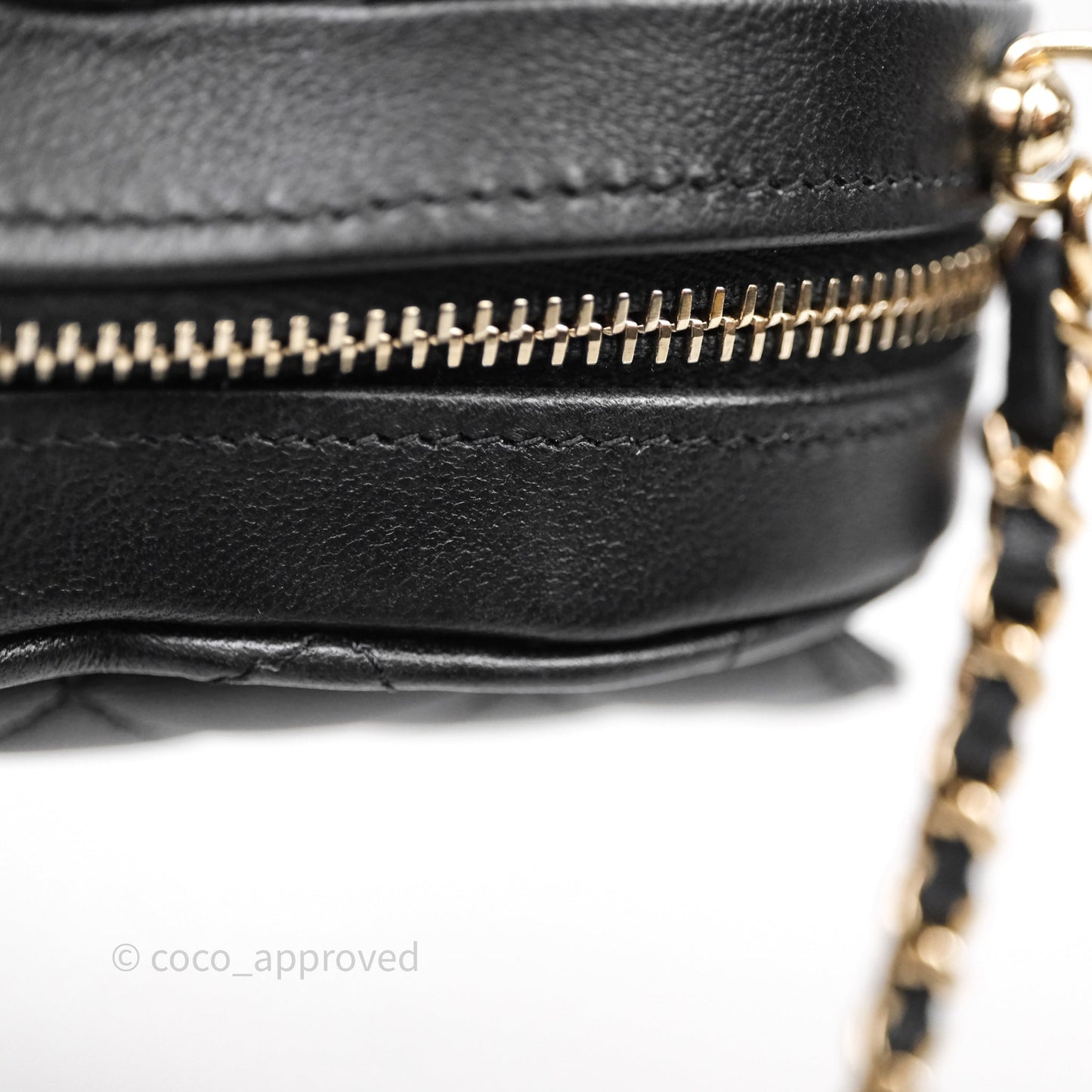 Chanel Small Heart Bag Black Lambskin Gold Hardware