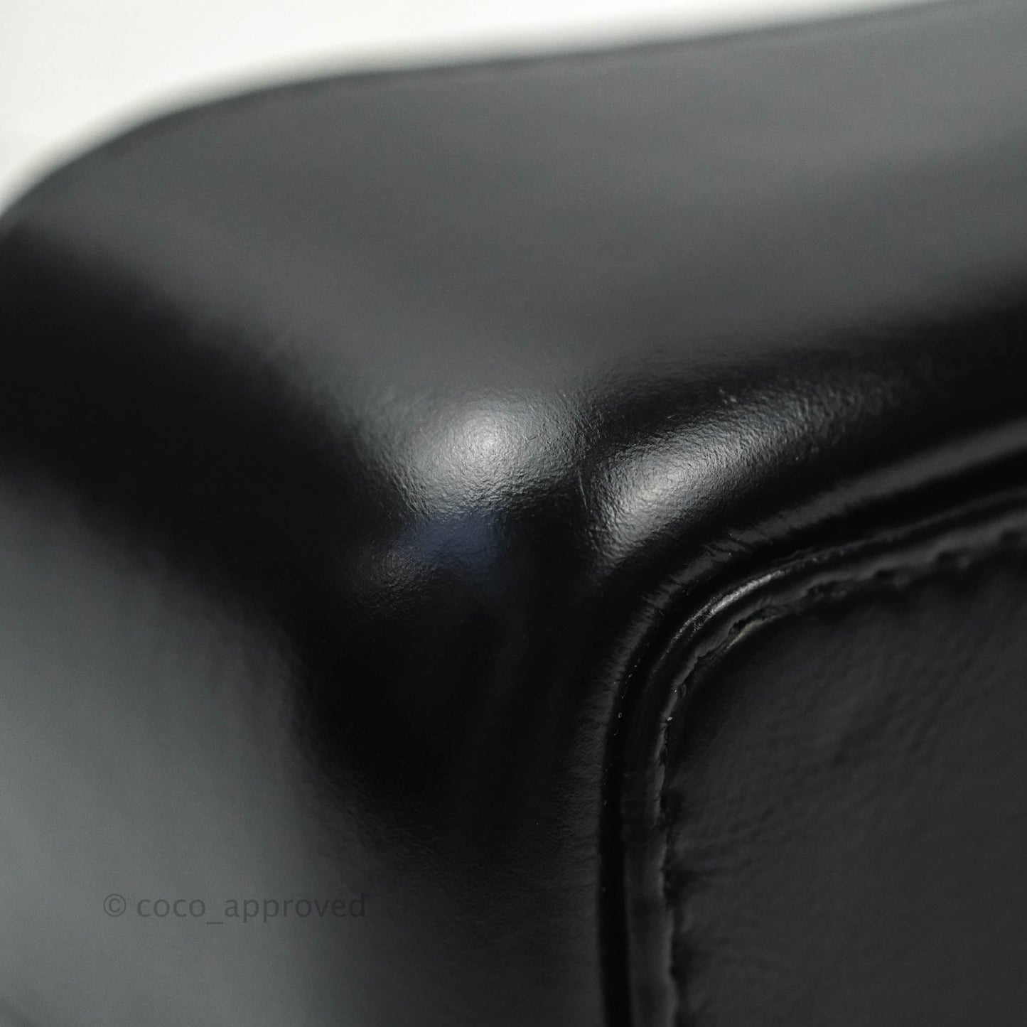 Chanel Small Gabrielle Backpack White Black Aged Calfskin