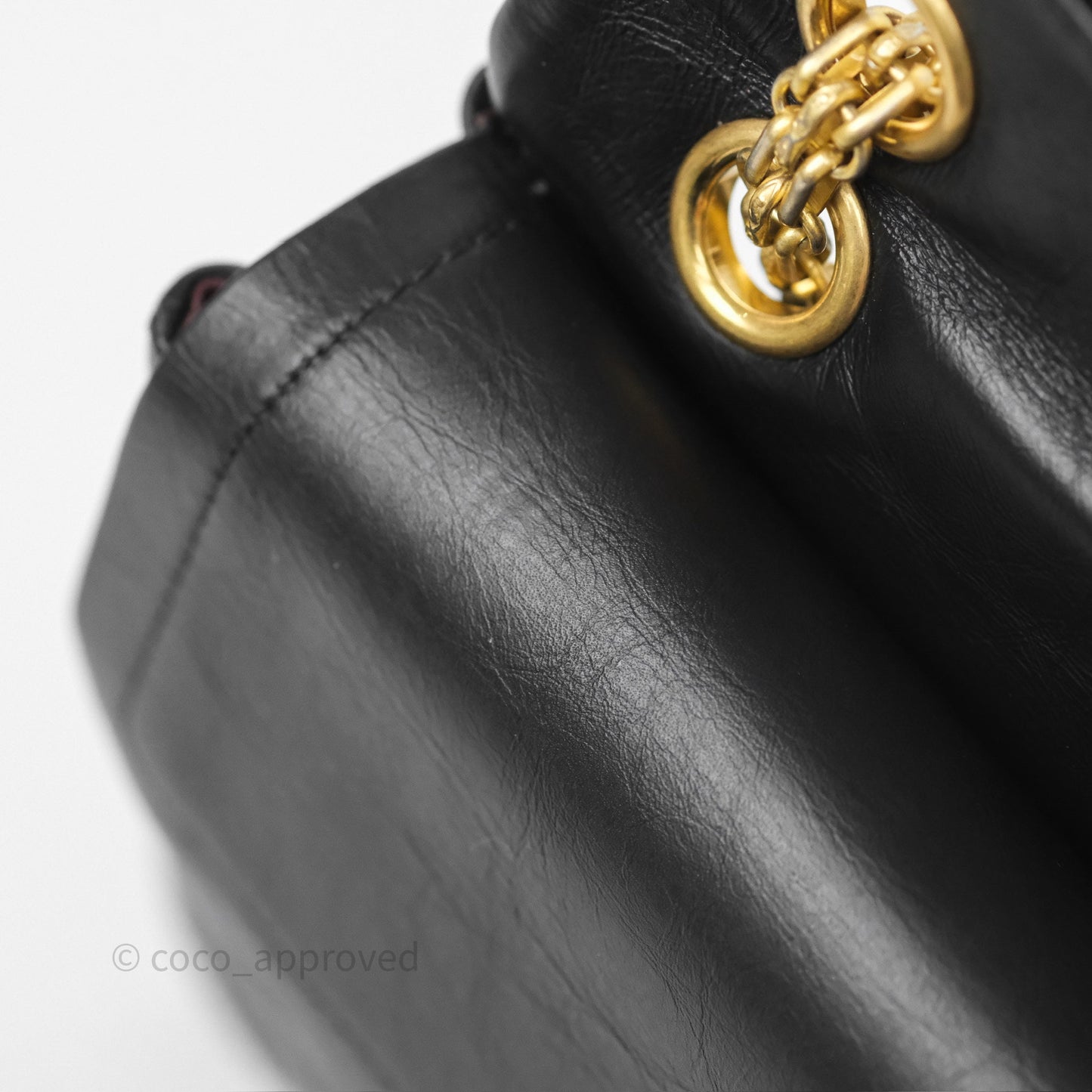 Chanel Reissue 226 Chevron Black Aged Calfskin Aged Gold Hardware