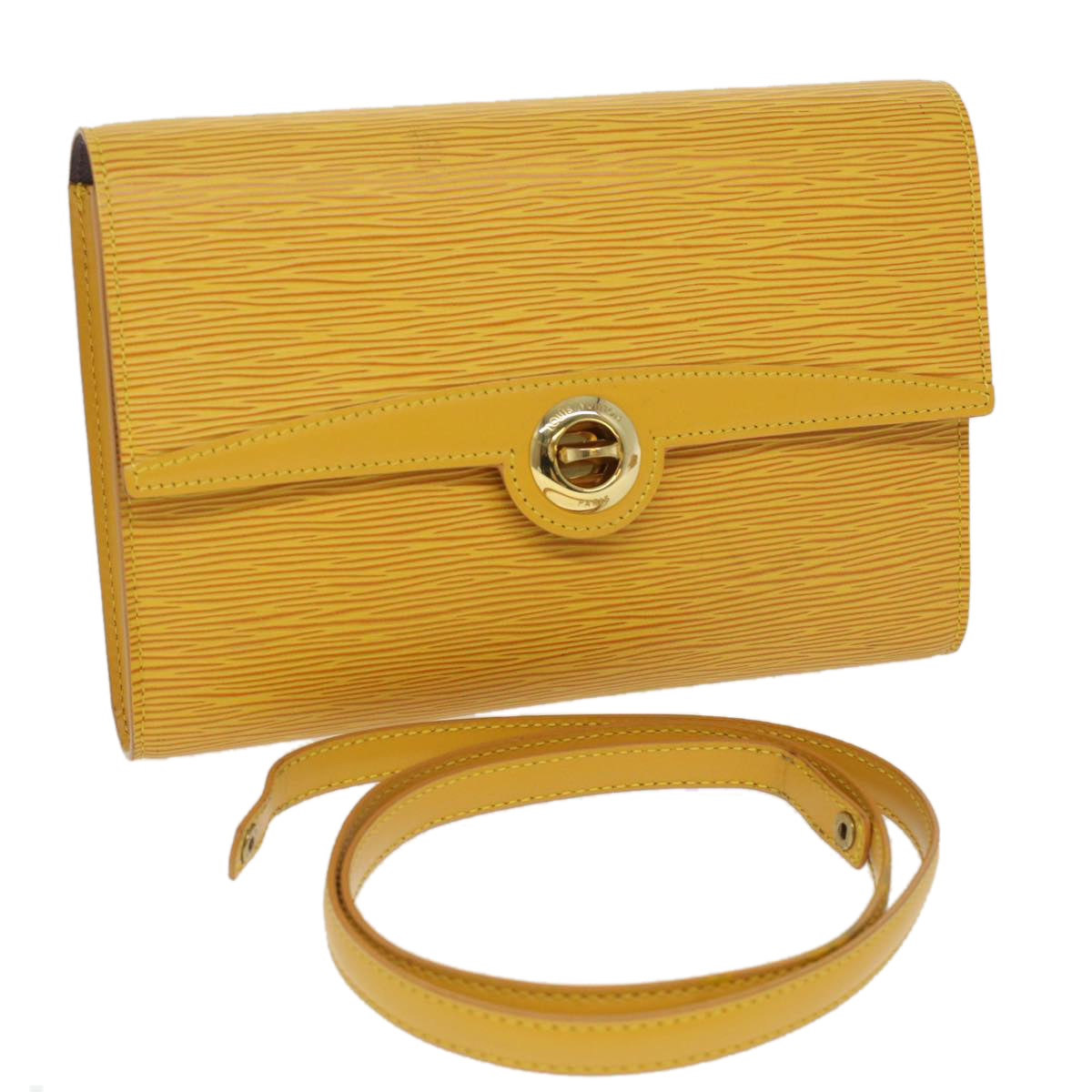 LOUIS VUITTON Epi Arsch Shoulder Bag Yellow M52579 LV 36871
