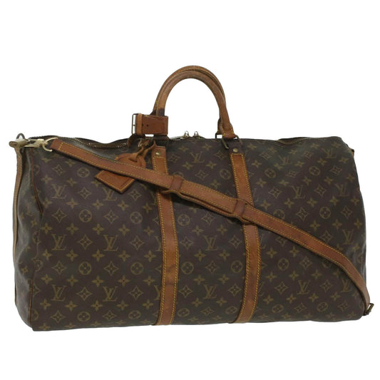 LOUIS VUITTON Monogram Keepall Bandouliere 55 Boston Bag M41414 LV 36893