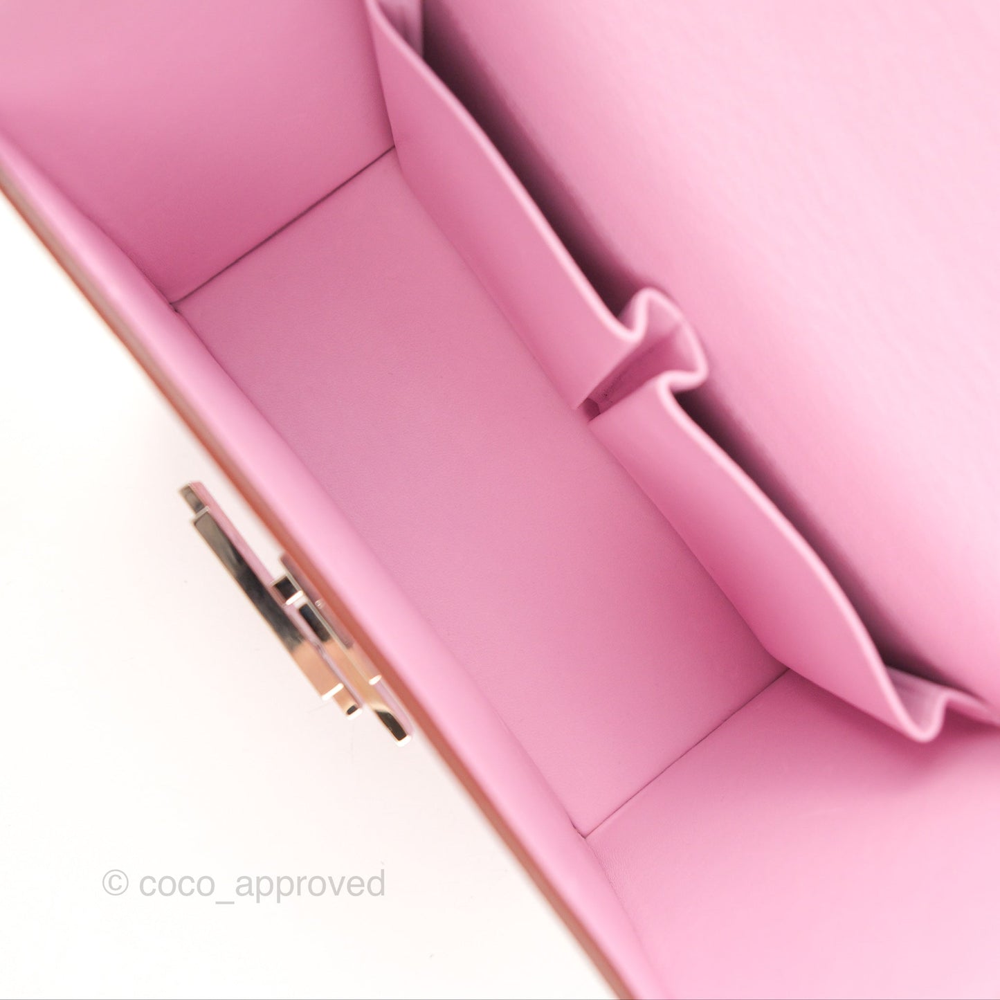 Hermès Cinhetic Box Bag Mauve Sylvestre Chevre Mysore Palladium Hardware
