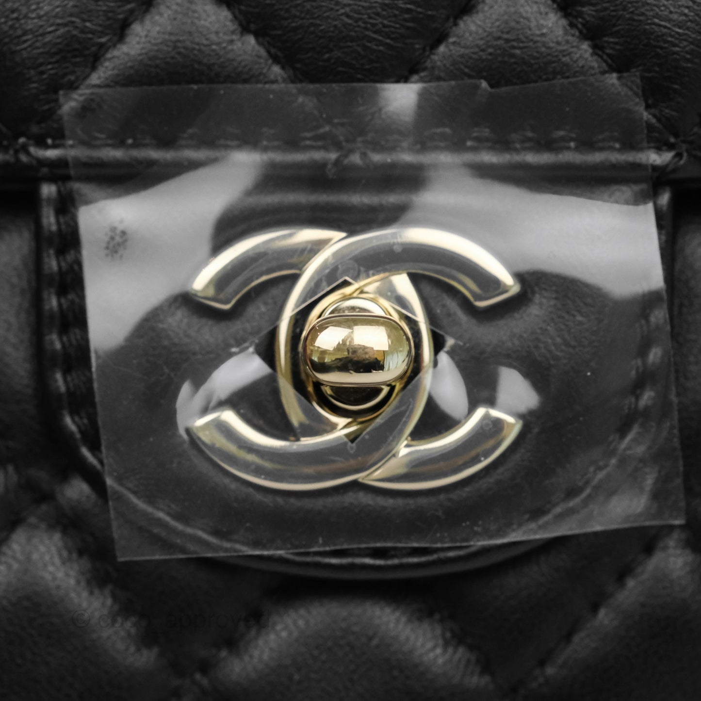 Chanel Large Heart Bag Black Lambskin Gold Hardware 22S