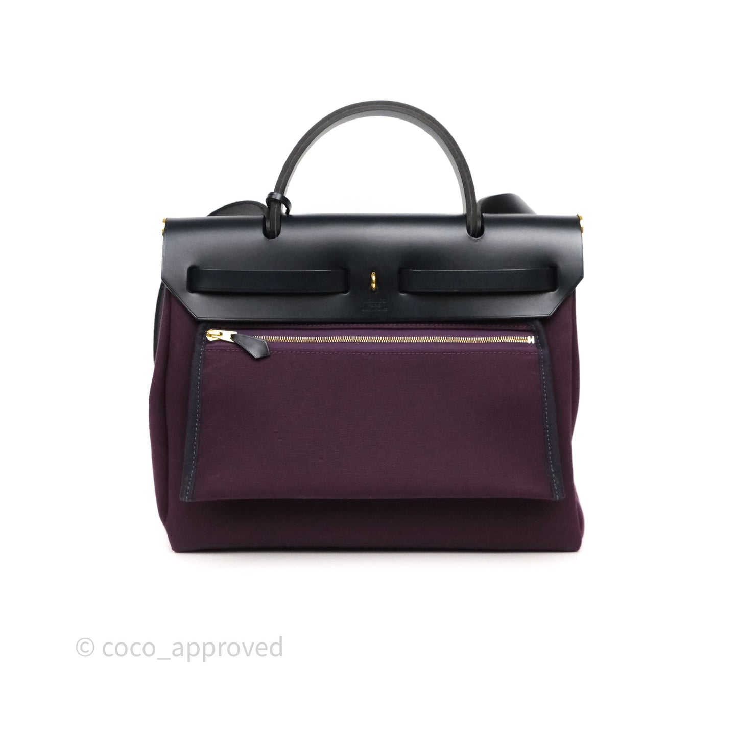 Hermès Herbag Zip 31 Retourne Cassis Bleu Indigo