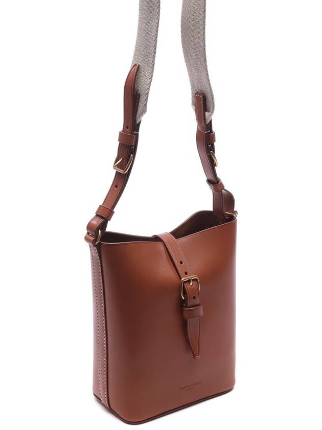 Luxury Saint Laurent Mini Bucket Bag Brown