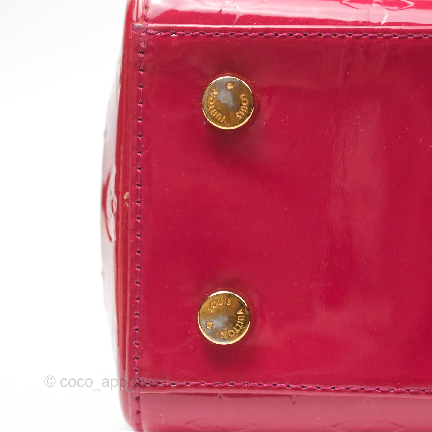 Louis Vuitton Brea MM Red Vernis Patent Monogram