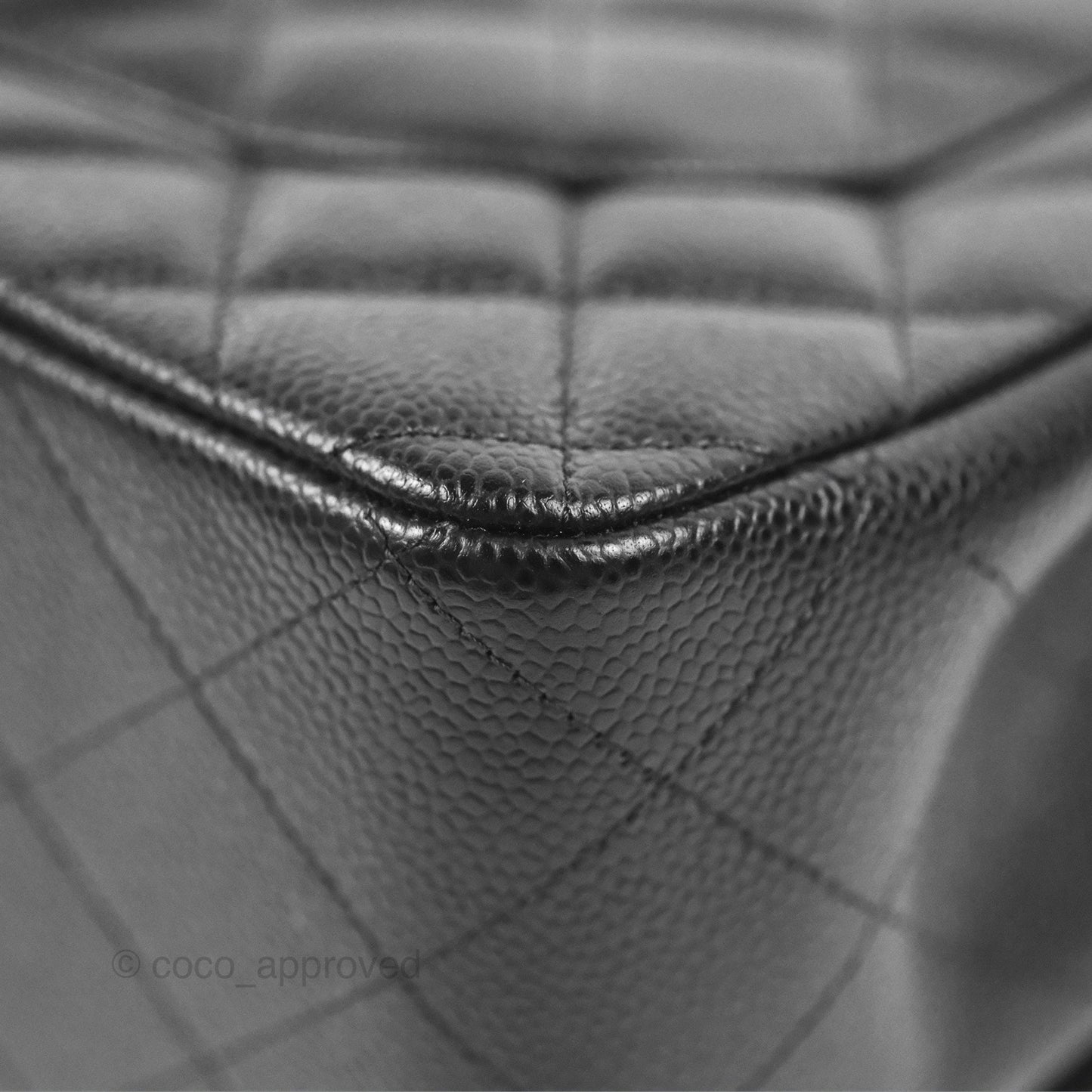 Chanel Jumbo Double Flap Black Caviar Silver Hardware⁣⁣