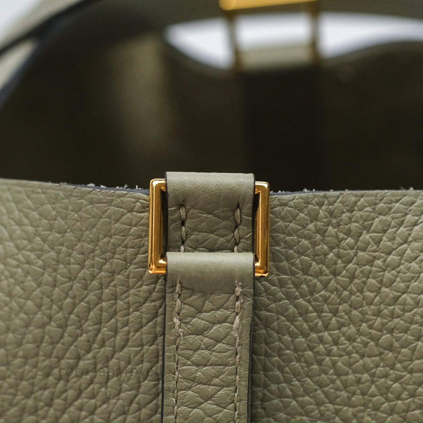 Hermès Picotin 18 Lock Sauge Q1 Clemence Gold Hardware