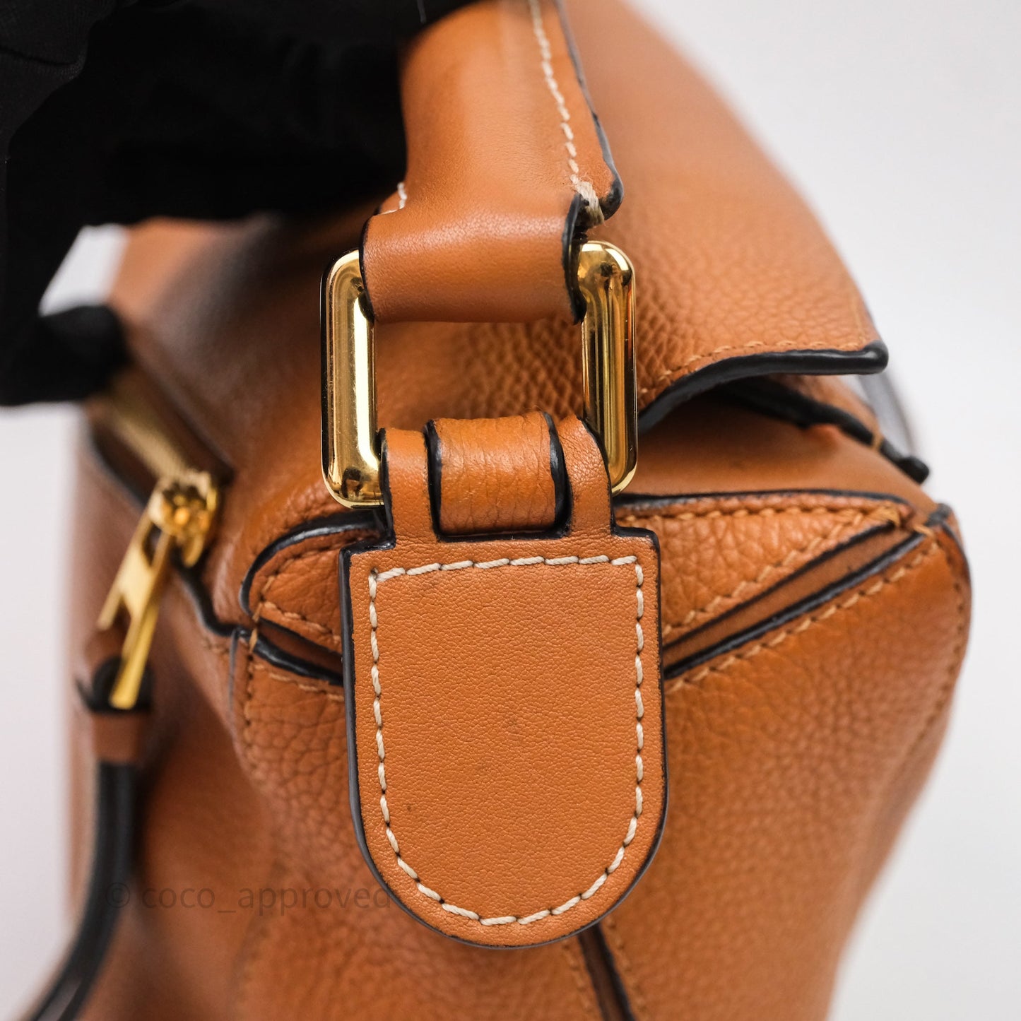 Loewe Small Puzzle Bag Tan Calfskin