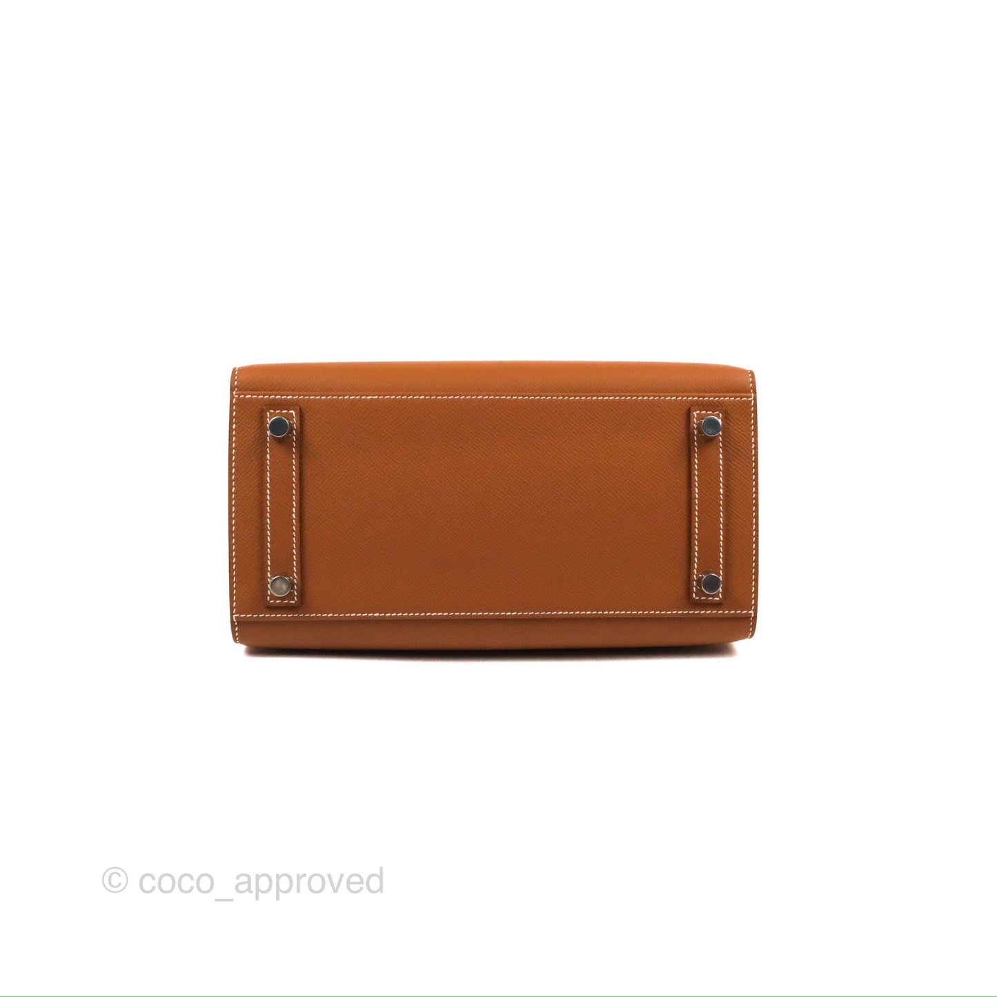 Hermes Birkin 25 Sellier Gold Epsom Palladium Hardware
