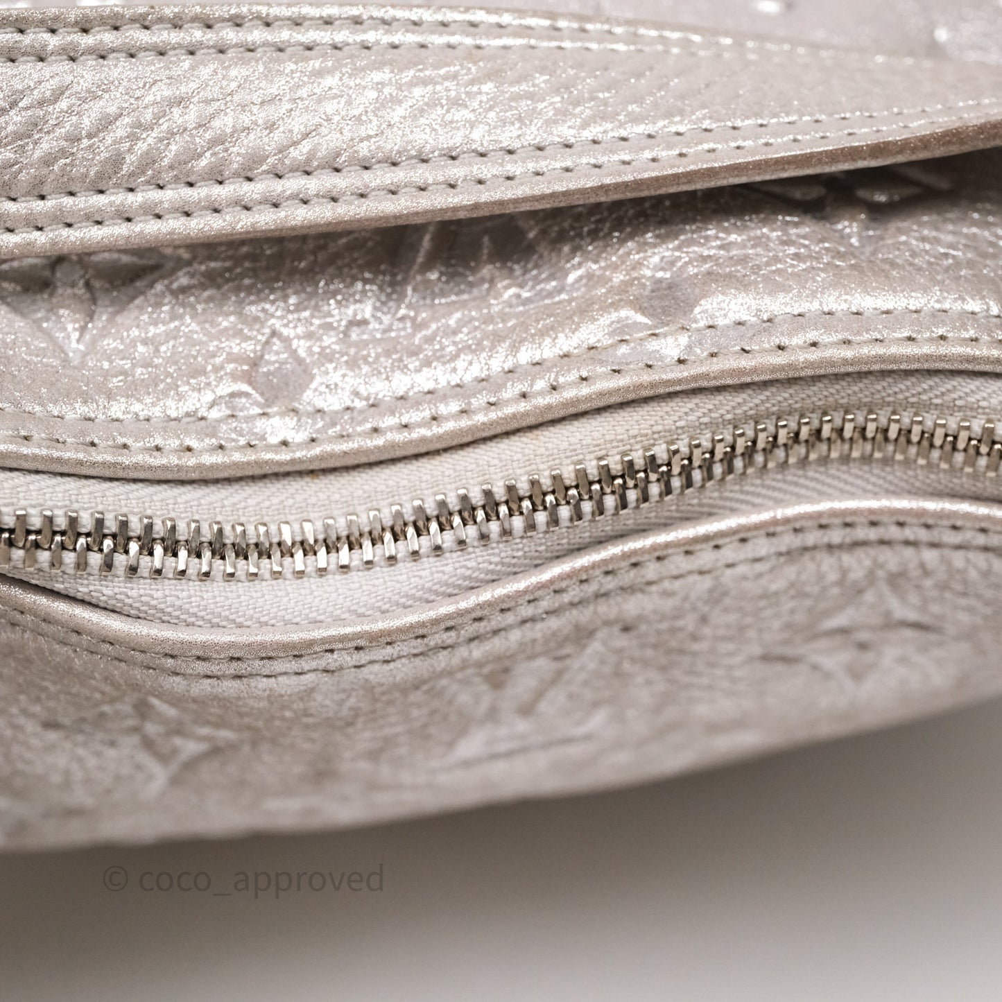 Louis Vuitton Monogram Shimmer Halo Bag Silver