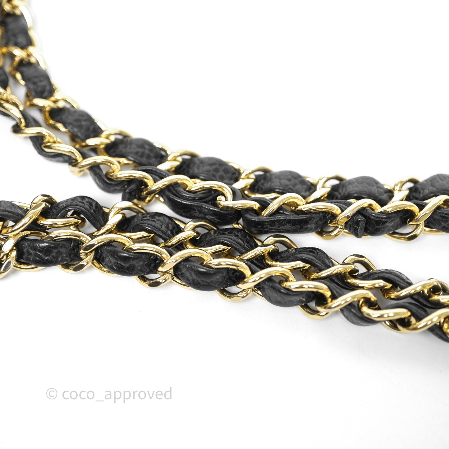 Chanel Classic M/L Medium Flap Quilted Black Caviar Gold Hardware