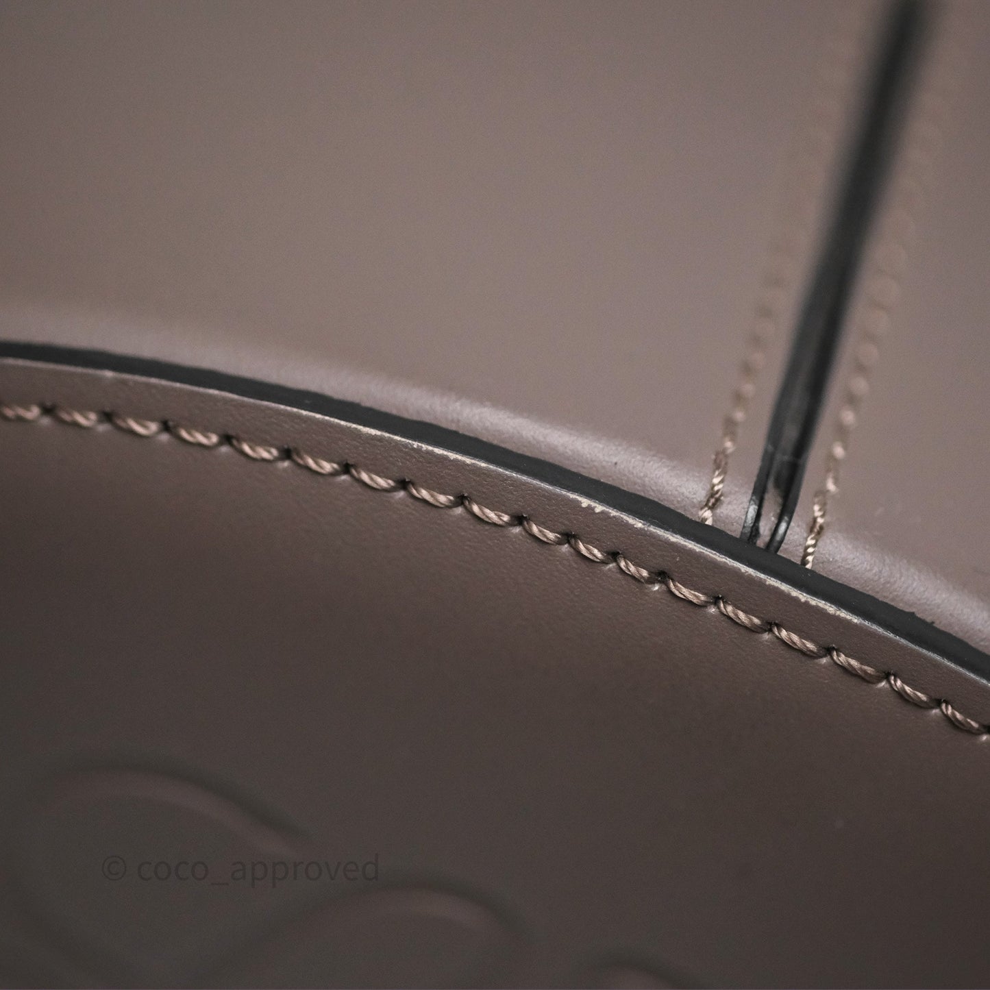 Loewe Small Balloon Bucket Bag Taupe Grained Calfskin
